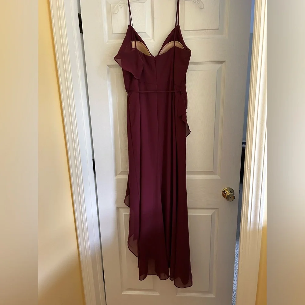 Vera Wang burgundy bridesmaids dress or evening out for special occasion - Picture 6 of 6